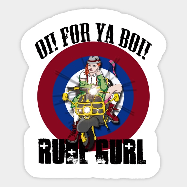 OI! Rude Gurl Sticker by Jett200